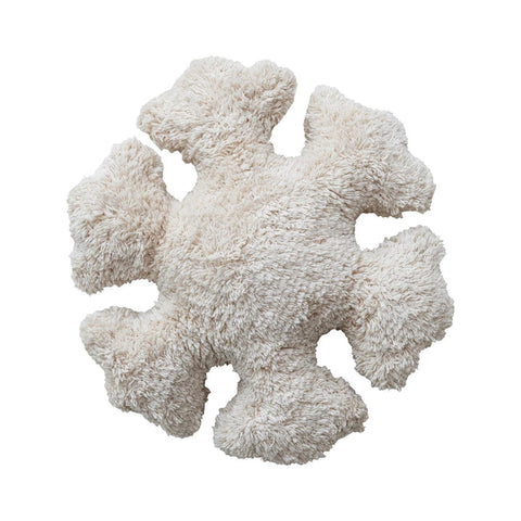 Snowflake Shaped Pillow - Beige