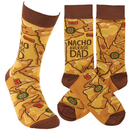 “Nacho Average Dad” - Crew Socks
