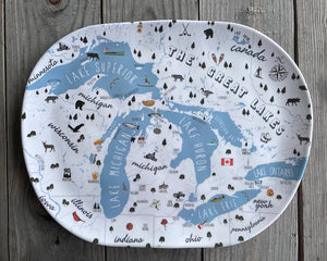 Large Melamine Great Lakes Tray