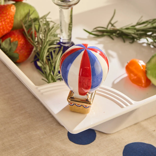 Hot Air Balloon Mini - Red, White & Balloon