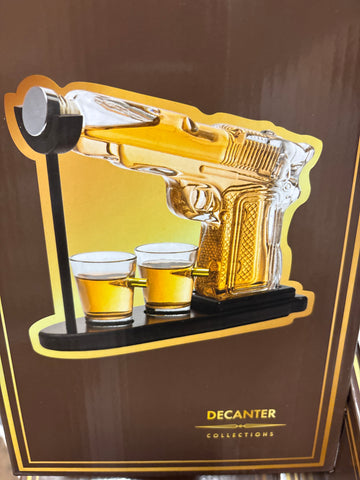 Pistol Gun Decanter Set