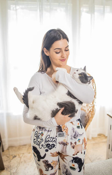 "Life Is Better With A Cat" Lounge Pants