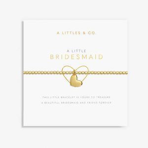 A Little Bridesmaid Gold Bracelet