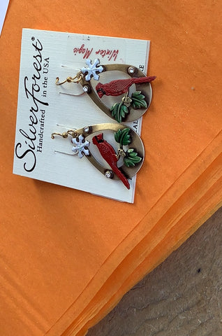 Silver Forest Earring