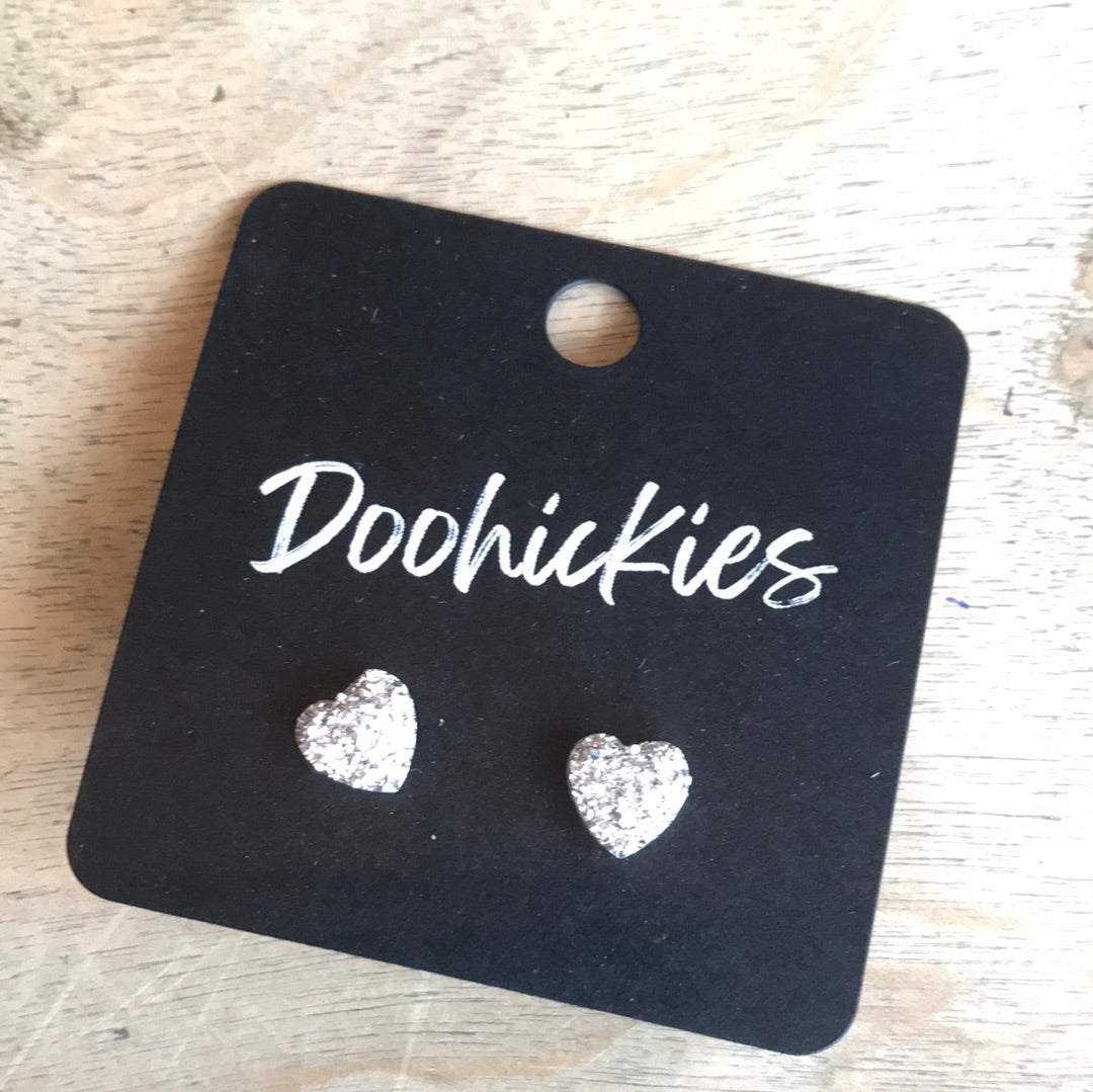 Silver heart Earrings