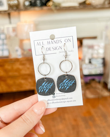 Detroit Lions "Grit" Earrings