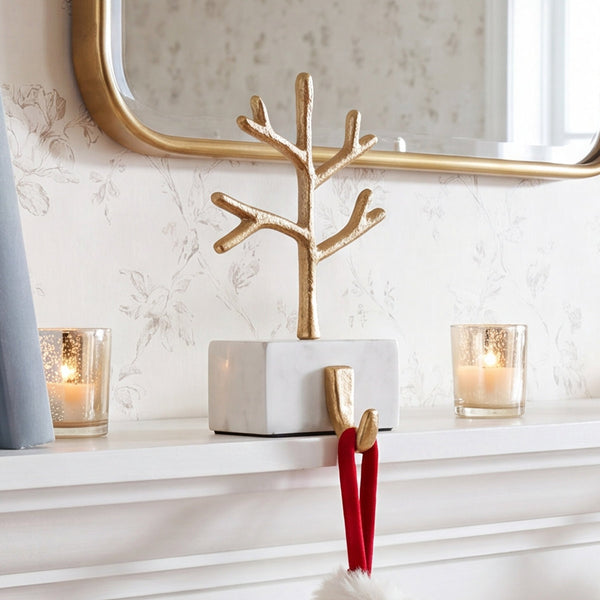 Gold Tree Stocking Holder