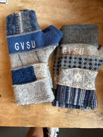 GVSU Wool Fingerless Mittens