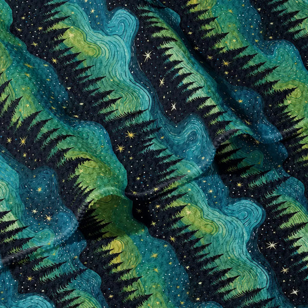 Northern Lights Double Sided Tea Towel