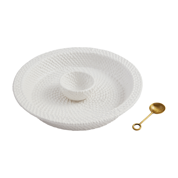 Woven Ceramic Chip and Dip Set