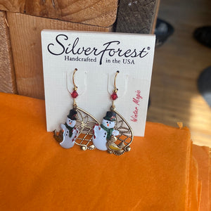 Silver Forest Earring