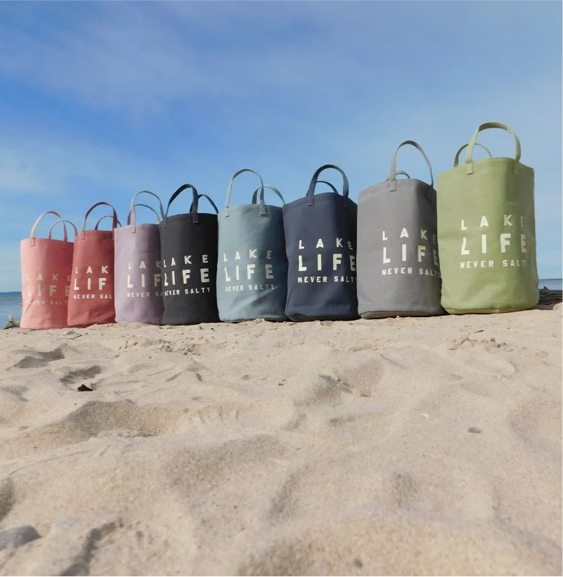 Lake Life Never Salty Tote