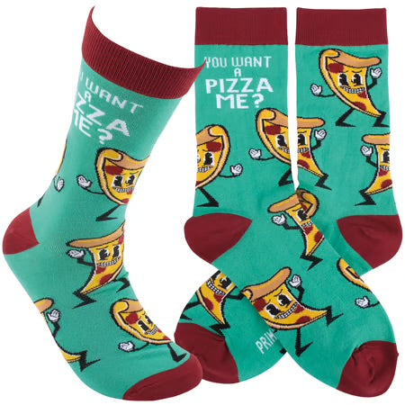 "You Want A Pizza Me?" - Crew Socks