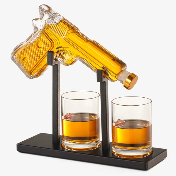 Pistol Gun Decanter Set