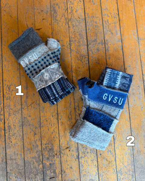 GVSU Wool Fingerless Mittens