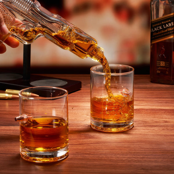 Pistol Gun Decanter Set