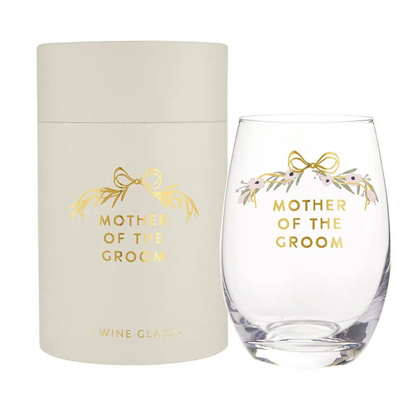 Mother of the Groom Wine Glass