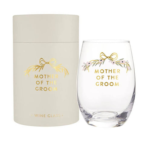 Mother of the Groom Wine Glass