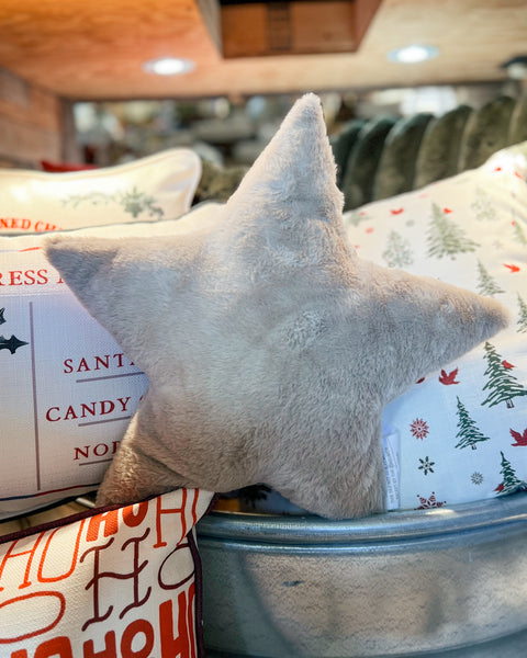 Star Shaped Pillow - Tan
