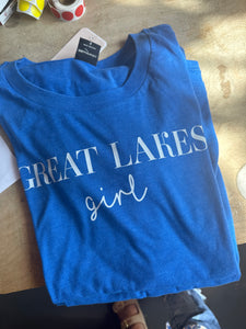 Great Lakes Girl Tee Royal Blue