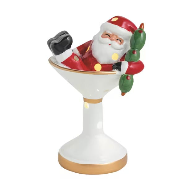 Santa Martini Light Up Sitter