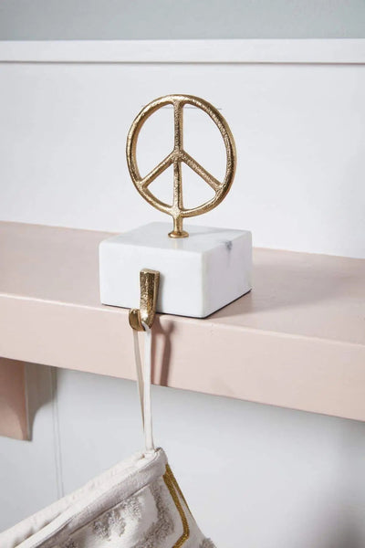 Gold Peace Stocking Holder