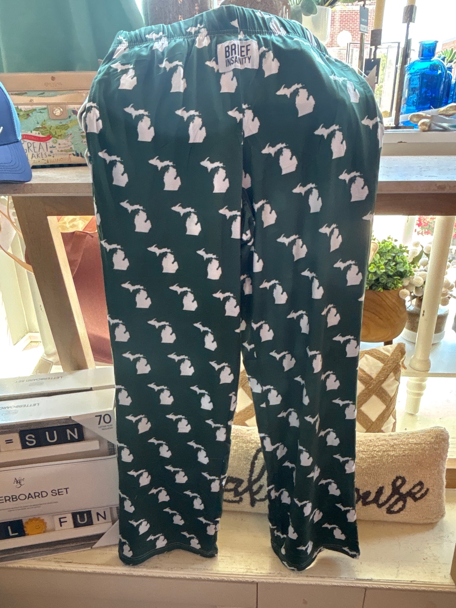 Michigan Green and White Lounge Pants