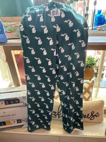 Michigan Green and White Lounge Pants