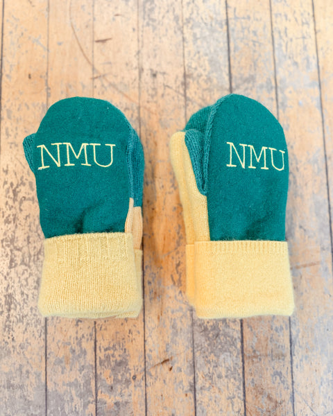 Northern Michigan (NMU) Wool Mittens