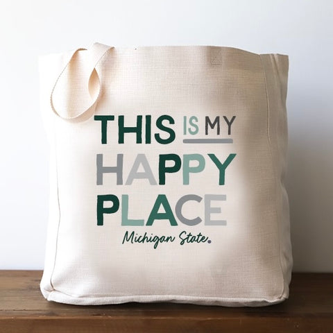 This is my Happy Place - Michigan State Tote