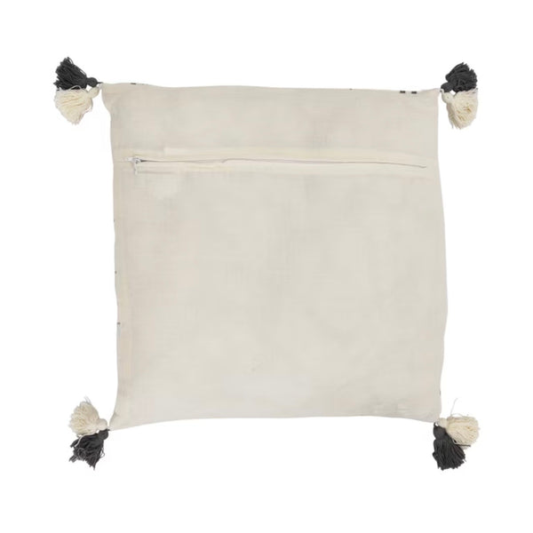 Cream/Grey Linen Pillow