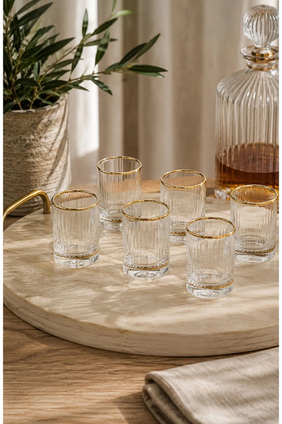Shot Glass w/ Gold Rim