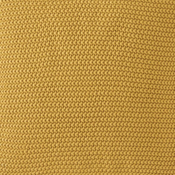 Yellow Throw Pillow w/ PomPom Trim