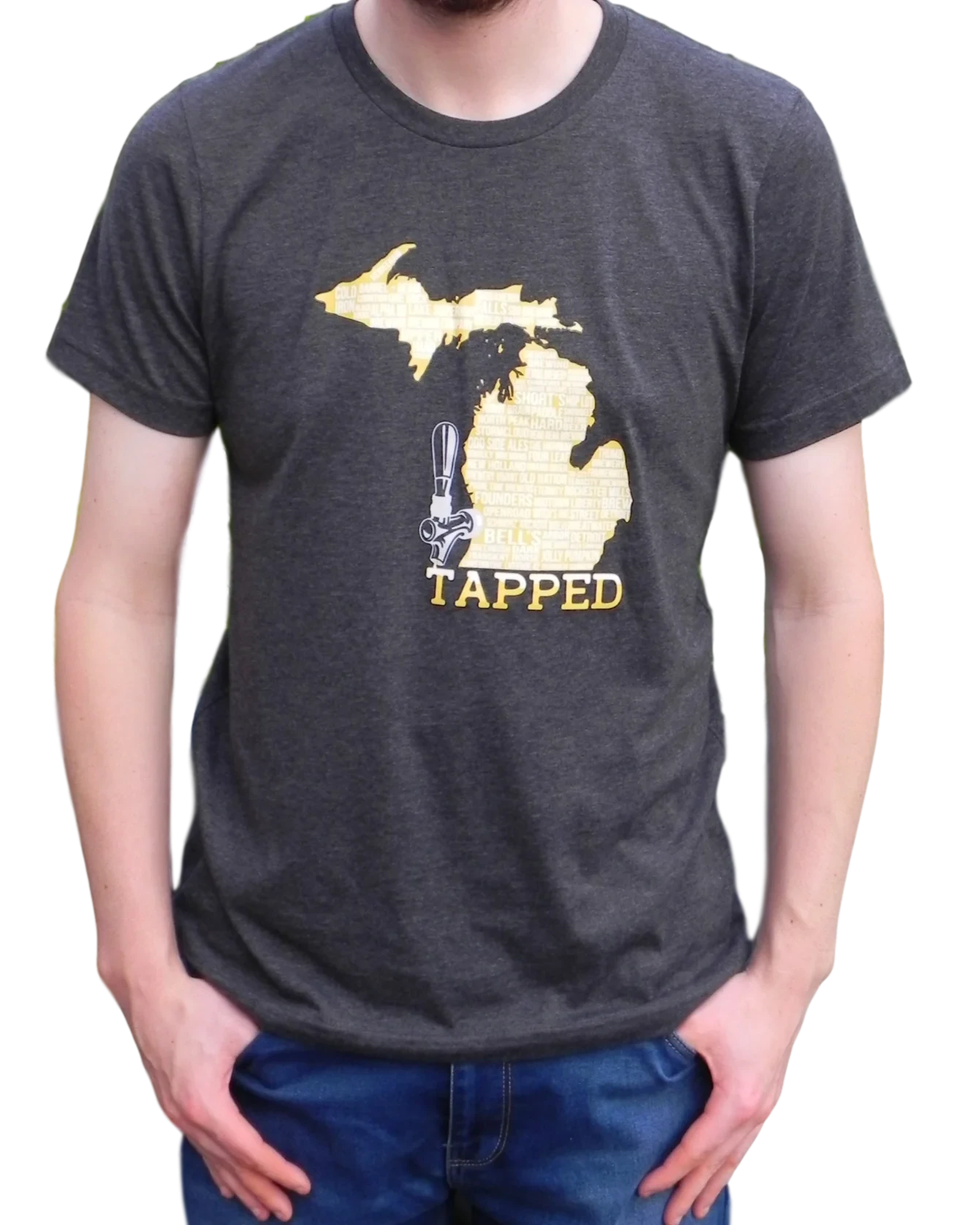 Tapped Michigan T-Shirt Black
