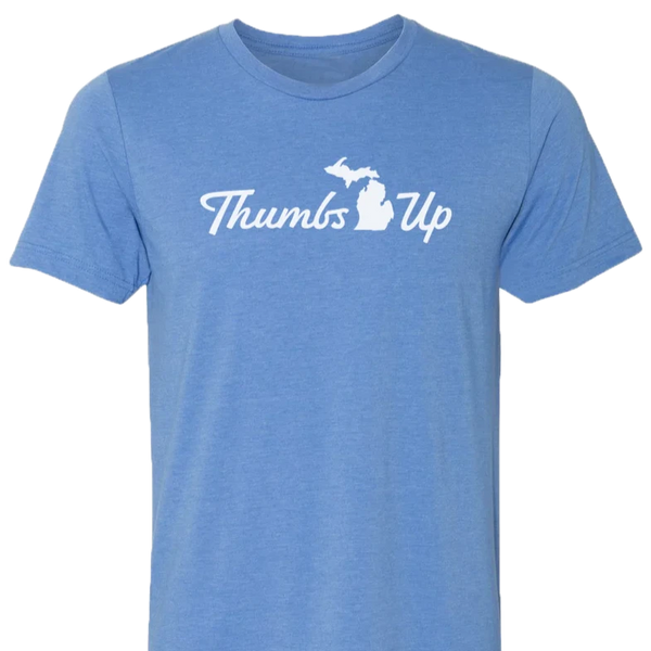 Thumbs Up Shirt - Light Royal Blue