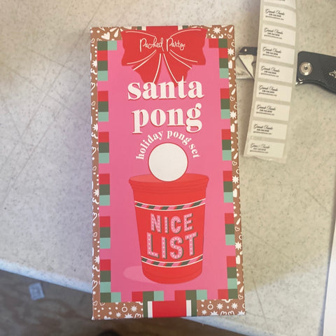 Santa Pong Set