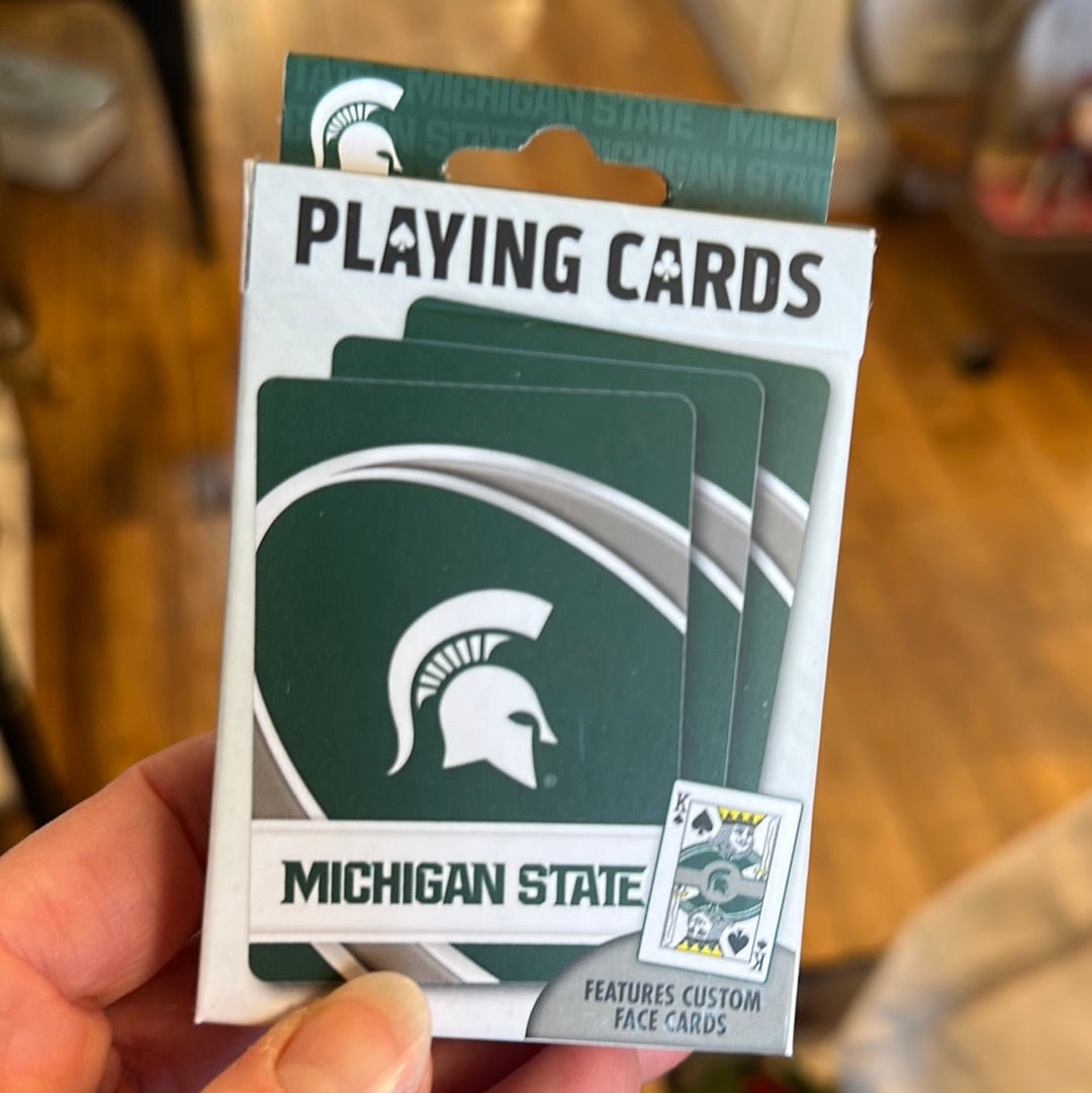 Michigan State playing cards