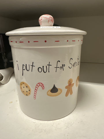 I put out for Santa Cookie Jar Christmas