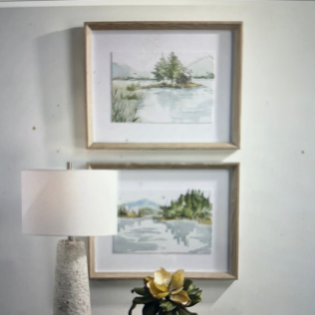 Serene Lake Framed Prints 26” x 20”