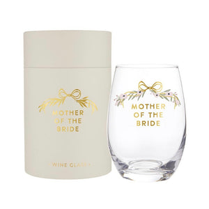 Mother of the Bride Wine Glass