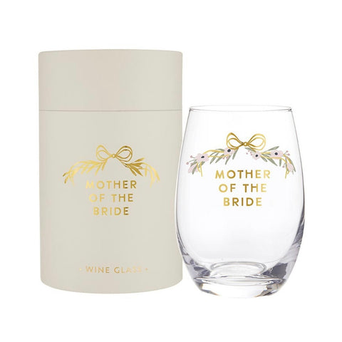 Mother of the Bride Wine Glass