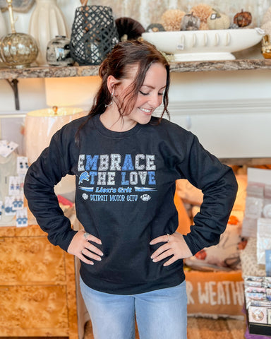 "Embrace the Love" Crewneck - Black