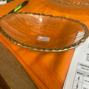 Gold Rimmed Bowl 8 x 5