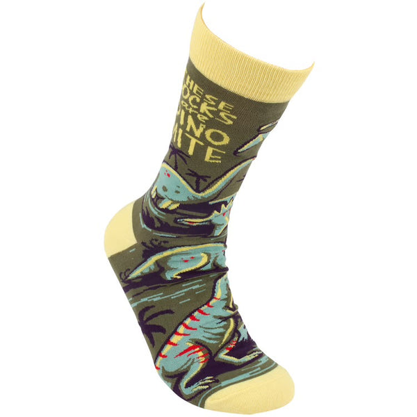 "These Socks Are Dino-Mite" - Crew Socks