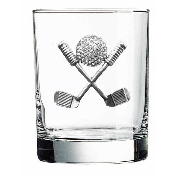 Golf Club & Ball Old Fashioned Glass