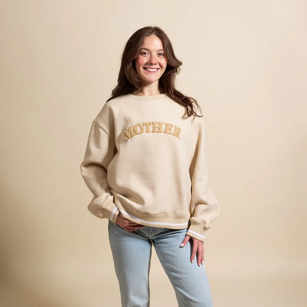 Mother Crew w/ White Ribbing