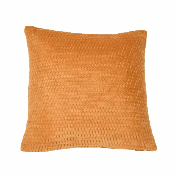 Carmel Quilted Cotton Velvet Pillow