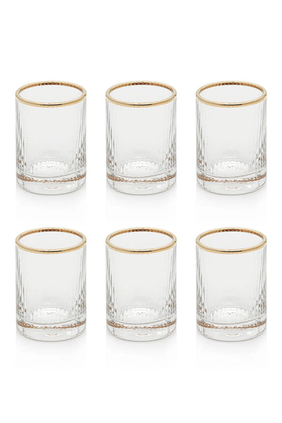Shot Glass w/ Gold Rim