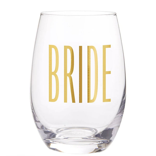 Bride Stemless Wine Glass