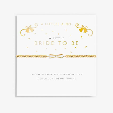 A Little Bride to Be Gold Bracelet